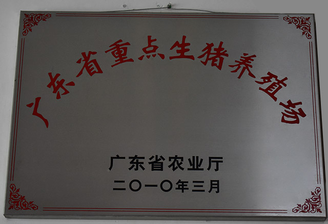 廣東省重點(diǎn)生豬養(yǎng)殖場(chǎng)